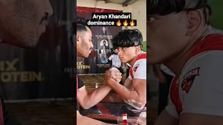 Aryan Kandari is a BEAST  #shorts #armwrestling #propanjaleague #aryankandari