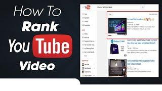 How To Rank YouTube Videos YouTube Seo