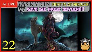 When in doubt PLAY SKYRIM  Skyrim Blind Playthrough LIVE Stream  Part 22