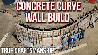 How To Build A Concrete Curve Retaining Wall Like a Pro  Perfect Results