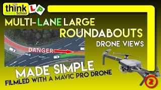 ROUNDABOUTS Dealing with Large Multi-lane Roundabouts & How to Choose Lanes Filmed in Winchester