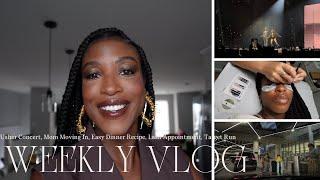 Weekly Vlog  Usher Concert GRWM Mom Moving In Easy Dinner Recipe Lash Appointment Target Run