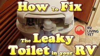 Thedford RV Toilet How to replace a leaking valve 31705   Thetford RV Toilet Repair