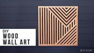 DIY Geometric Wood Wall Art  Inspirational Woodworking Design Idea