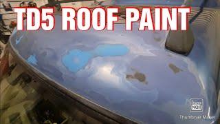 land rover discovery 2 td5 clear coat fix. painting the roofi