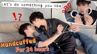 Handcuffed Together For 24 Hours “Do something exciting?”  Cute Gay Couple Challenge