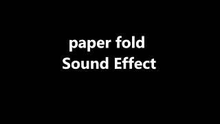 paper fold Sound Effect