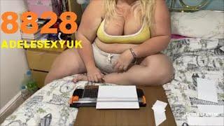 SEXY BBW ADELESEXYUK UNBOXING HER TRIMMER FROM AMAZON 8828