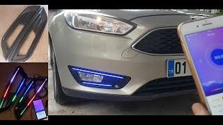 How Its Made Ford Focus MK3.5 Fog Cover Pixel Led ws2812b  Phone Bluetooth controlled