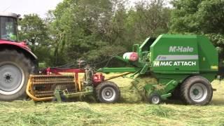 Silage Baling with Mac Attach Elho Rake & McHale F550 Baler