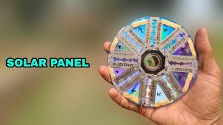 HOW TO MAKE SOLAR PANEL AT HOME USING BLADE AND CD PLATE