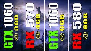 GTX 1060 3GB vs RX 570 4GB vs GTX 1060 6GB vs RX 580 8GB  PC GAMES TEST 