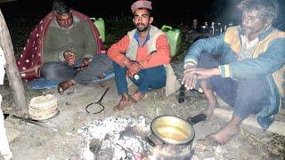 Night Camping in Deep Forest. Night Camping with Nomadic Shepherds. Chiken Cooking in Deep Forest..