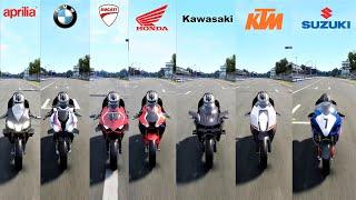 Fastest Bikes From Each Manufacturer Top Speed Test  Ride 4