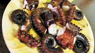 Испанская кухня. Как правильно приготовить осьминога. Осьминог рецепт.