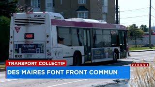 Des maires font front commun pour le transport collectif