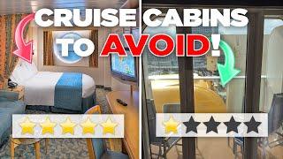 The worst cruise ship cabins to avoid booking