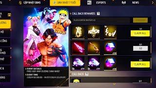 NARUTO EVENT  FREE REWARDS  CLAIM  EVO GUN SKINS  BUY 700.000 DIAMONDS  FREE FIRE 