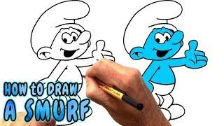 How to Draw a Smurf NARRATED