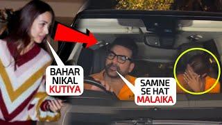 Mera Pati Kha Gai  Malaika Arora got mad Stopped her husband Arbaaz Khans car to abuse Shura Khan