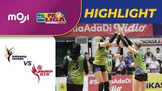 Jakarta Pertamina Fastron VS Jakarta BIN 3-1  Highlight FINAL FOUR PLN Mobile Proliga 2023