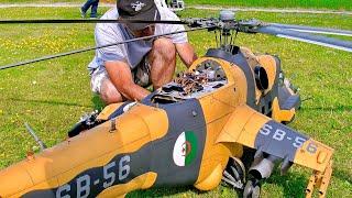 WOW  STUNNING  HUGE RC MIL MI-24 SCALE MODEL ELECTRIC HELICOPTER  FLIGHT DEMONSTRATION 