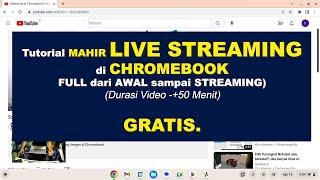 Tutorial live stream YouTube for free screen camera scene on Samsung Chromebook 4 from Zero