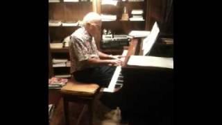Grandpa plays piano