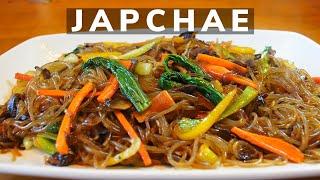 JAPCHAE GLASS NOODLES STIR FRY VEGETARIAN JAPCHAE JAPCHAE A SOUTH KOREAN DISH SIMPLE FLAVORS