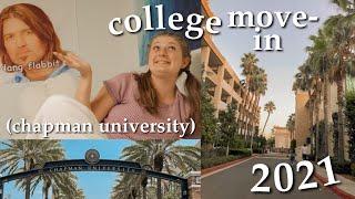 college move-in vlog 2021 freshman @ chapman university