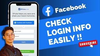 How to Check Login Info in Facebook 