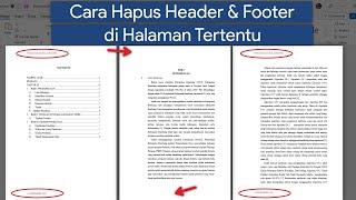 Cara Menghapus Header dan Footer di Halaman Tertentu Microsoft Word