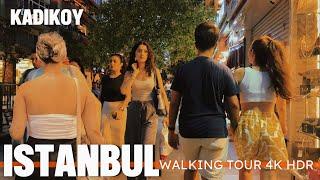 Exploring Istanbul Kadikoy Kadikoy Bazaar and Bahariye Street in Stunning 4K HDR Walking Tour