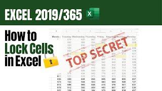 How to lock and unlock cells in an Excel spreadsheet - EXCEL 3652019