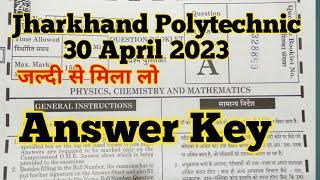 Jharkhand Polytechnic Answer key 2023 30 April 2023 Polytechnic Answer key Jharkhand #Answer key