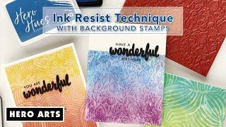 Ink Resist Background