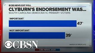 Joe Biden wins South Carolina primary CBS News projects based on exit polls