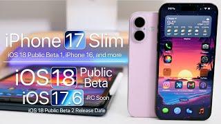 iPhone 17 Slim iPhone 16 iOS 18 Public Beta and more