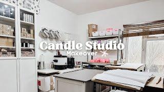 Candle studio makeover   Home studio tour so much better