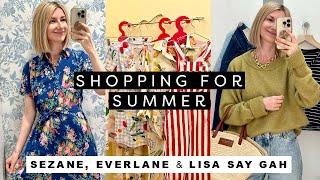 Shopping For Summer Vacation - SEZANE Everlane & Lisa Say Gah Haul & Try-On San Francisco