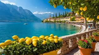 Relax Walking Tour of Lake Garda The Alpine Jewel of Italy  4K HDR