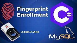C#  Biometric Enrollment Tutorial Digital Persona store output into MySQL TAGALOG