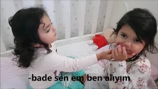 İKİZ BEBEKLERİN EMZİK KAVGASI BADE&BUSE ikizlerin eğlenceli videoları