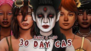 30 Day Challenge Days 6-10 + CC List ⭐  Sims 4 Create a Sim