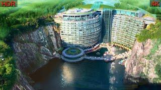 Visit Shanghais underwater Quarry Hotel 88 Meters Deep built on a quarry