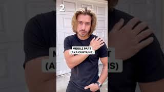 4 Long Hairstyles for Men  How to Style Long Hair  Alex Costa #Shorts