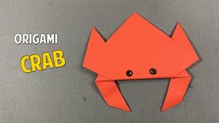 Cara Membuat Oigami Kepiting Mudah - origami crab