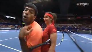 Sania Mirzas Boobs Touching by Rohan     Sania Mirza  Hot Video    Sania Mirza Indian Tennis Star