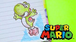 Super Mario - Yoshi - Márgenes para tu cuaderno - Yaye