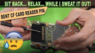 Lets Fix A Bent CF Card Reader PIN On A Canon Camera